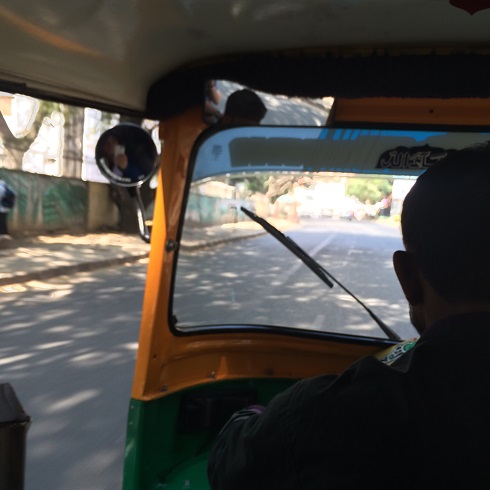 Rickshaw ride Bangalore Feb 1 2015